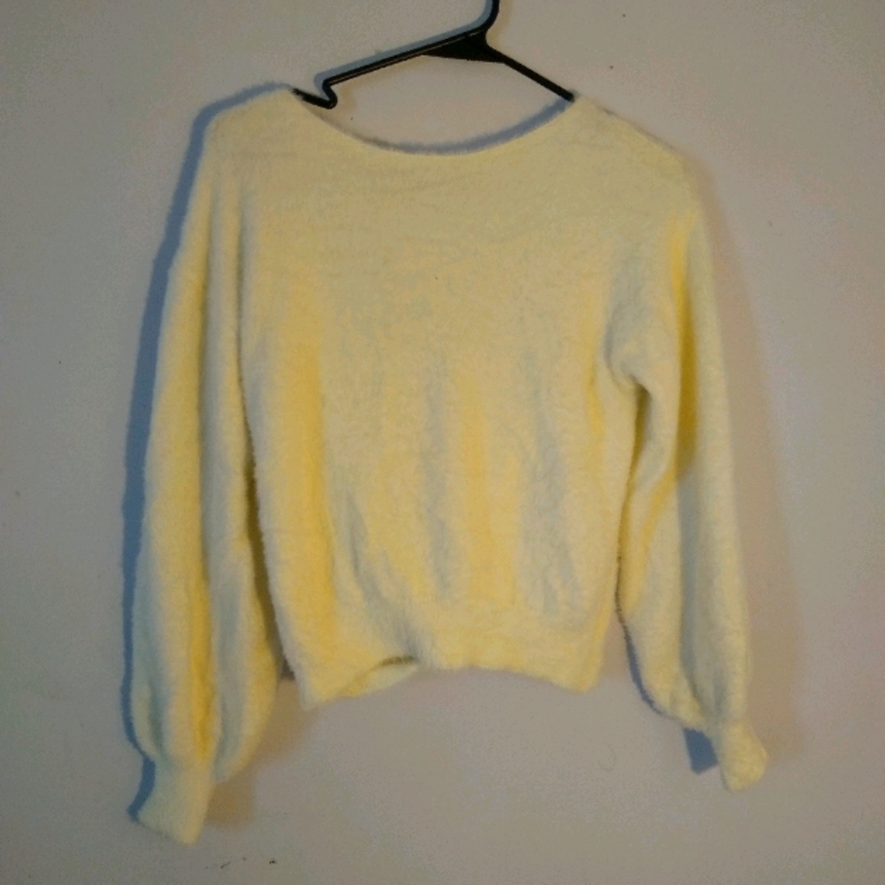Forever21 White Backless Sweater